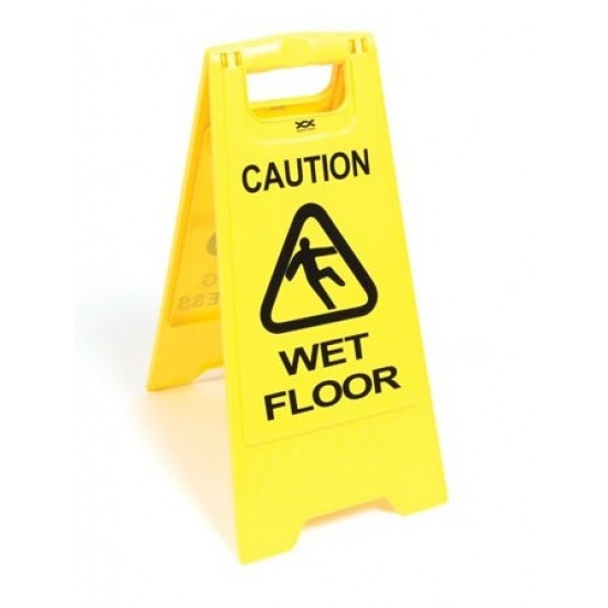 Yellow Free-Standing Wet Floor Sign