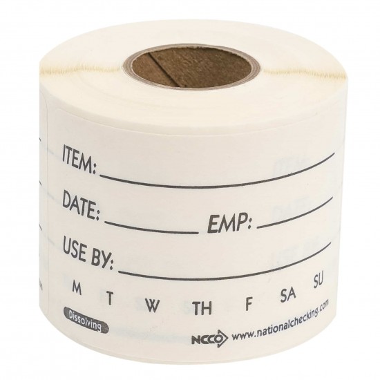 Food Day Labels DIssolvable Label Shelf Life Label