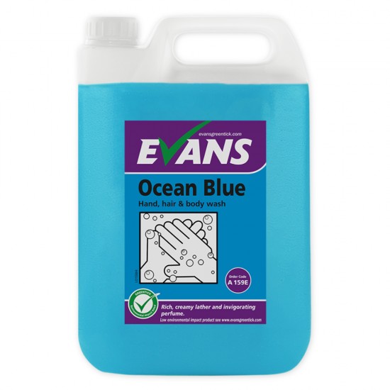 Evans Ocean Blue in a 5l Bottle
