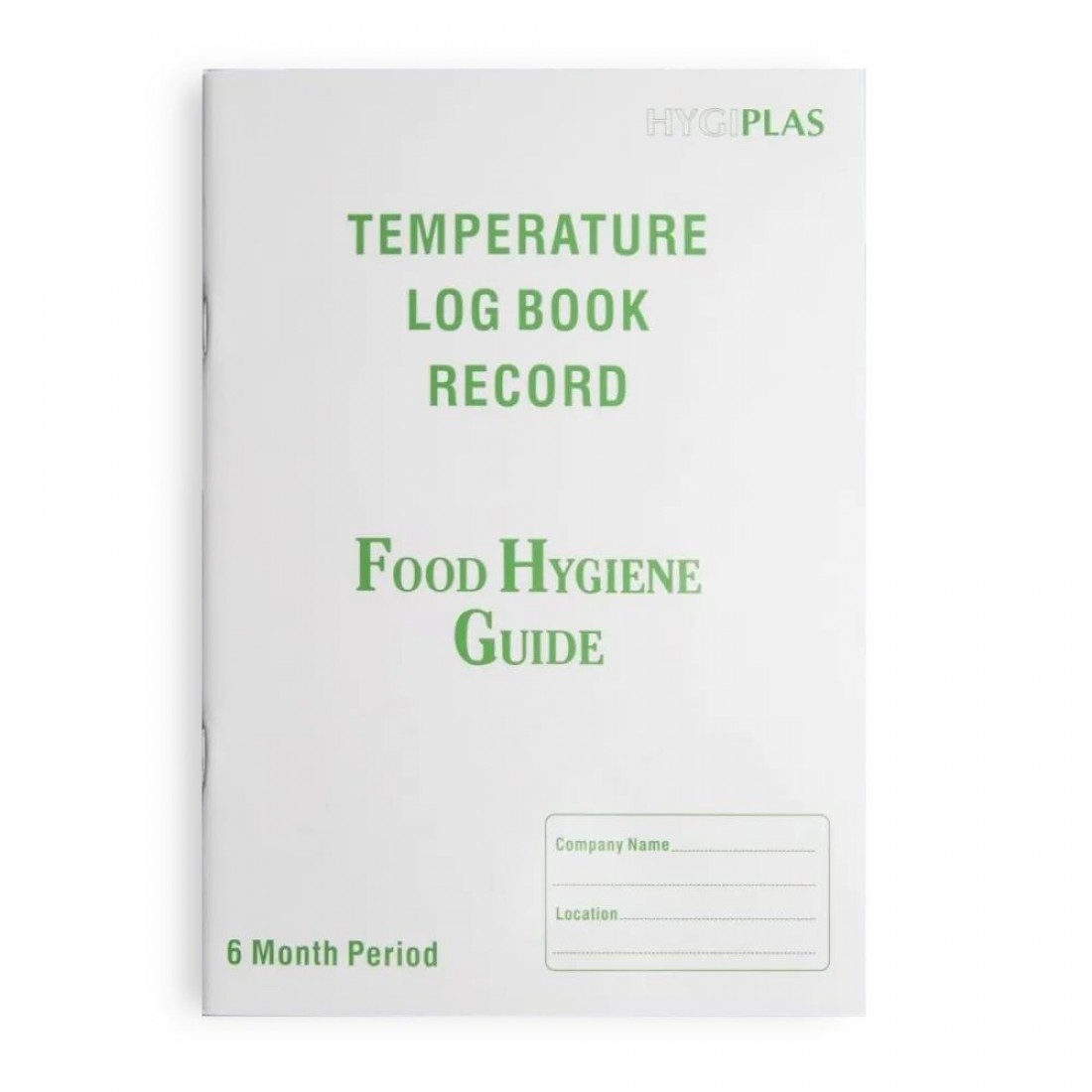 Temperature Log Book Fridge/Freezer six month record with self-adhesive pouch 
