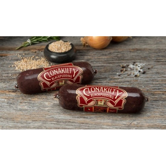 Clonakilty Black Pudding Picture Clonakilty Black Pudding on a Wooden Table
