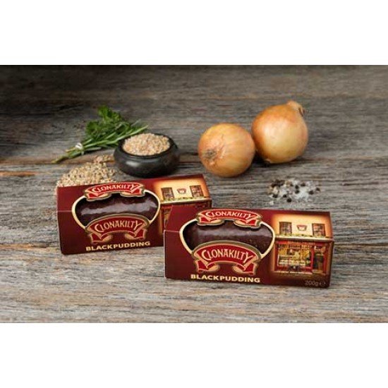 Clonakilty Black Pudding Picture Clonakilty Black Pudding on a Wooden Table
