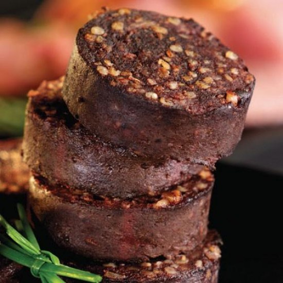 Clonakilty Black Pudding Picture Clonakilty Black Pudding on a Wooden Table