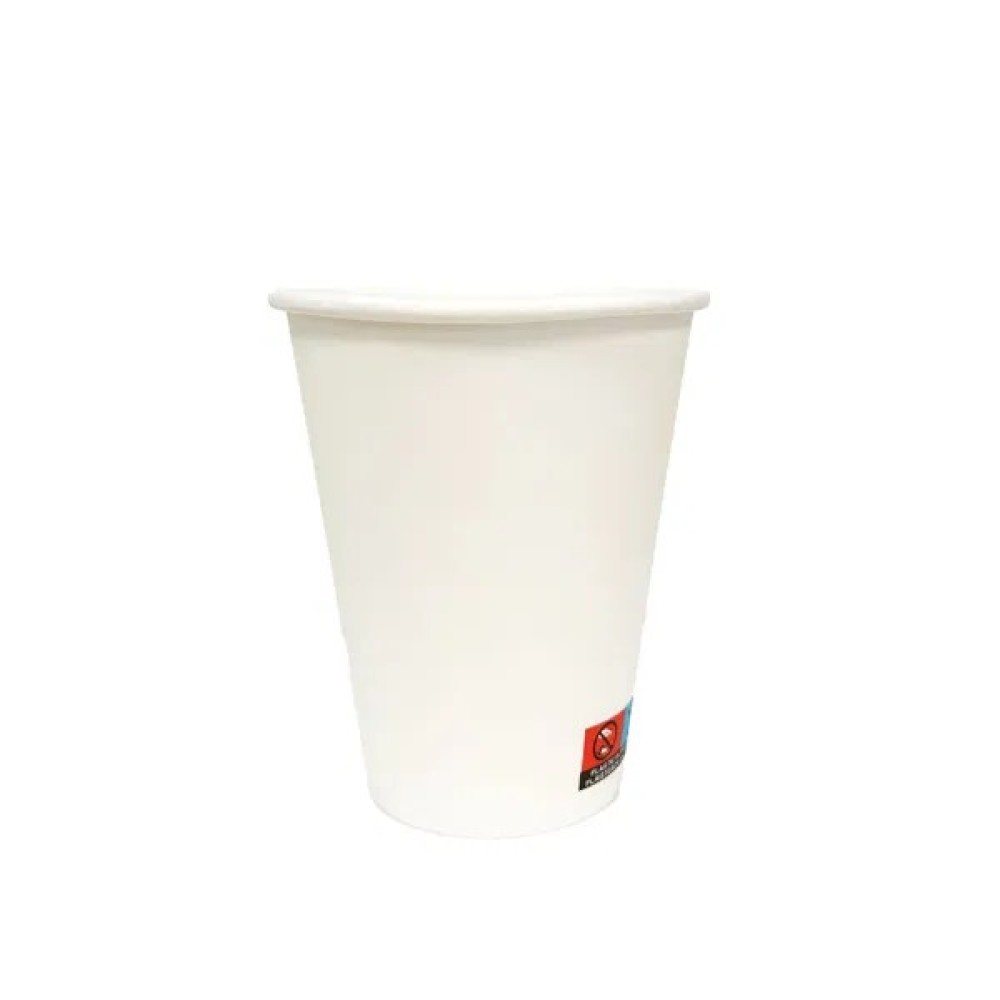 Coffee Cups & Lids : White 12oz S/w Paper Cup X 1000