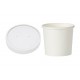 White 12oz Soup Container + Paper Lid X 25 White 12oz Soup Container + Paper Lid