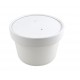 White 12oz Soup Container + Paper Lid X 25 White 12oz Soup Container + Paper Lid
