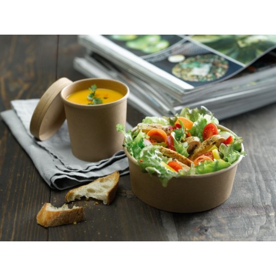 Kraft Soup Cup & Lid 12oz X 250 Kraft Soup Cup & Lid 12oz X 250