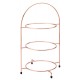 Copper 3 Tier Plate Stand 17'' To Hold 25cm Plate