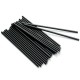Biodegradable Black Straw Stirrer 5.5'' Paper X 250 Black Paper Straws