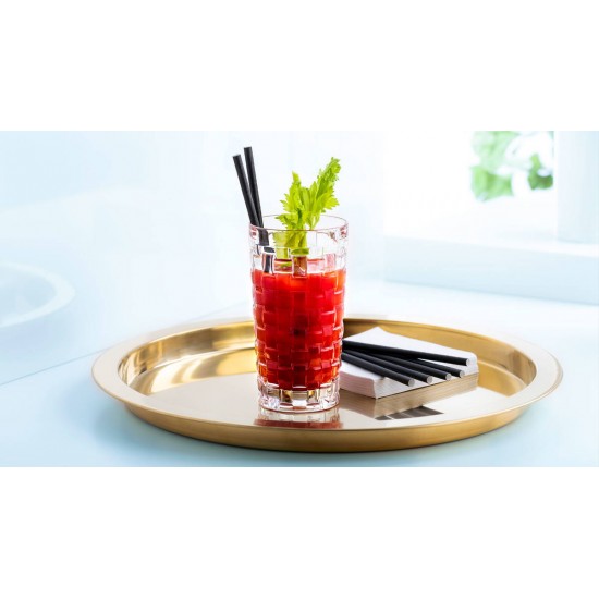 Biodegradable Black Straw Stirrer 5.5'' Paper X 250 Black Paper Straws