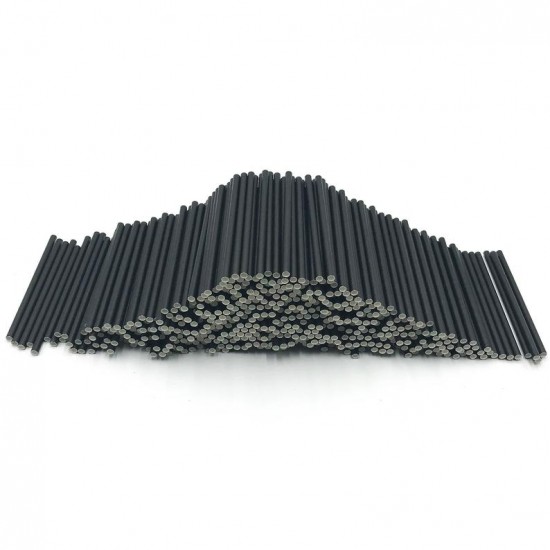 Biodegradable Black Straw Stirrer 5.5'' Paper X 250 Black Paper Straws