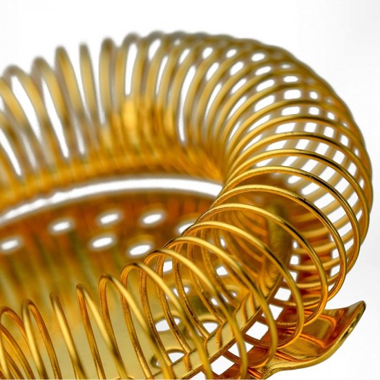 Gold Cocktail Strainer 4 Prong X 6
