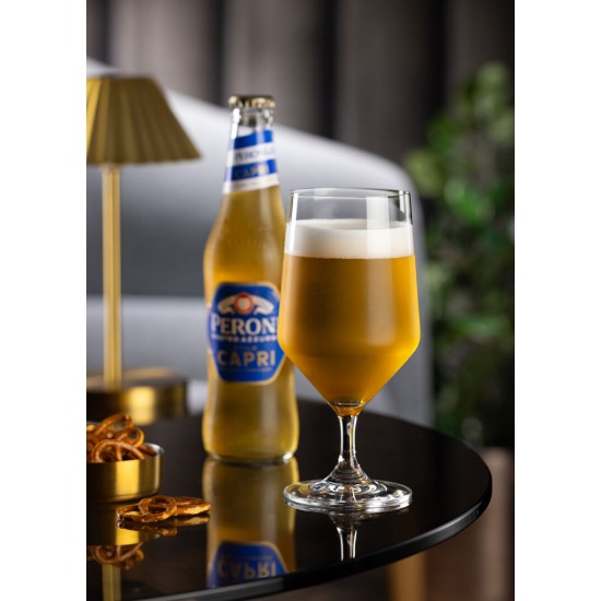 Highland Crystal Stemmed Beer Glass 40cl Engraved Vintage Beer Design Gift Boxed - View #10