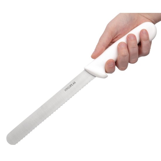 Hygiplas Bread Knife White - 8''