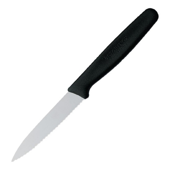 Black Handle Victorinox Serrated Paring Knife 3''