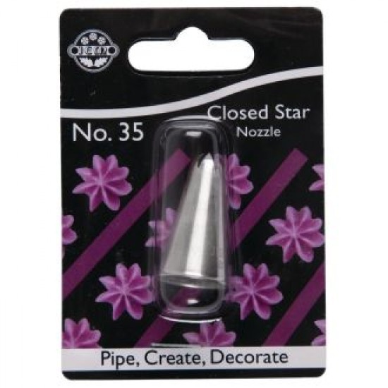 Pme Closed Star Piping Nozzle #35 Pme Stainless Steel Closed Star Piping Nozzle