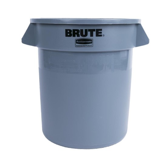 Rubbermaid Round Brute Container Grey - 37.9ltr