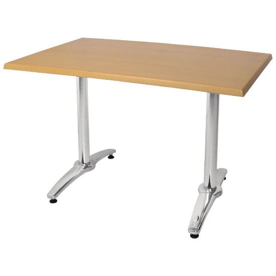 Bolero Aluminium Twin Leg Table Base