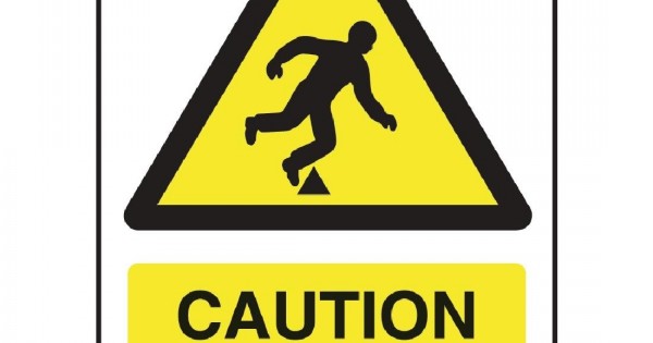 Cartello Caution mind the step - A - ADL 150x200 mm