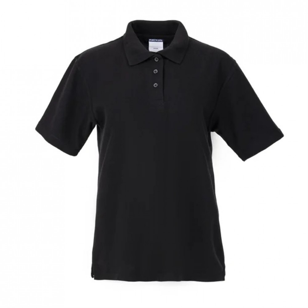 Tops & Shirts : Ladies Polo Black - Size Xs