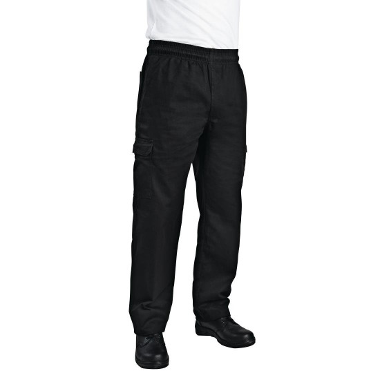 Chef Works Chef Trousers Slim Fit Cargo Pants Black Catering