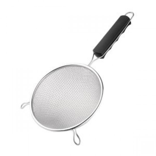 Vogue Dbl Mesh Sieve Black Handle 18cm Vogue Dbl Mesh Sieve Black Handle 18cm