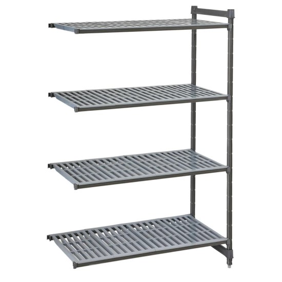 Cambro Camshelving Basics Plus Add-on Unit 4 Tier Vented Shelves