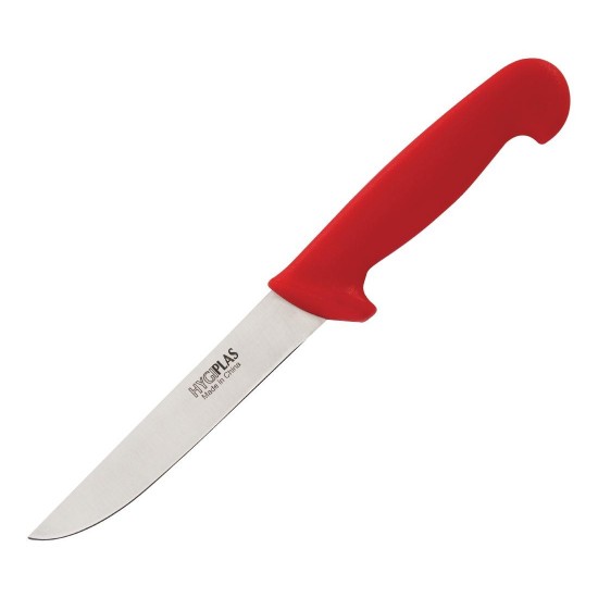 Hygiplas Boning Knife Stiff Blade Red 6''