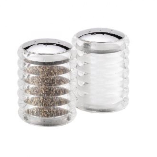 Filled Acrylic Clear Cole & Mason Salt & Pepper Shaker Set