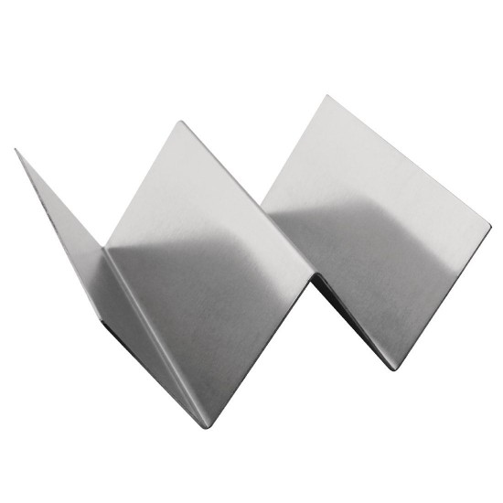Taco Holder Stainless Steel - 135x114x55mm W Shaped Taco Holder Stainless Steel