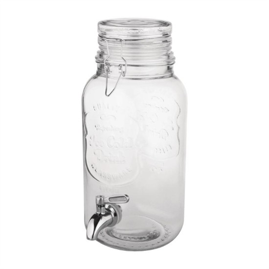 Olympia Clip-top Water Dispenser Printed Ice Cold Drink'' - 3.6ltr'' Olympia Clip-top Water Dispenser Printed Ice Cold Drink'' - 3.6ltr''