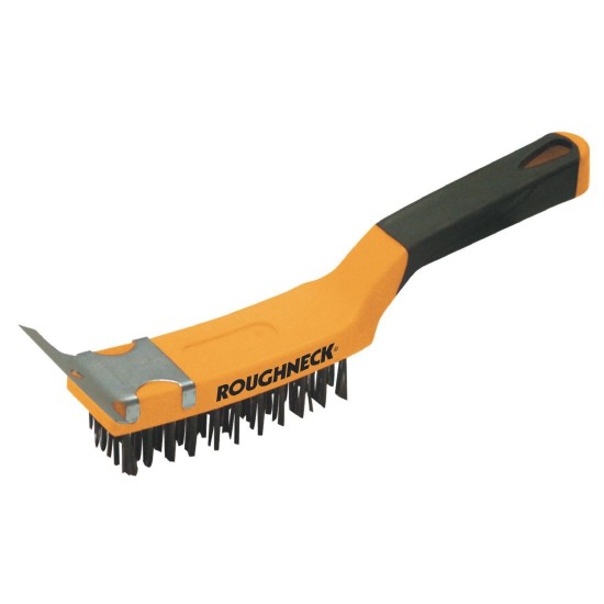 Roughneck Grill Brush With Scraper Roughneck Grill Brush With Scraper