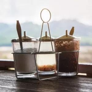 Condiment Caddy on a table