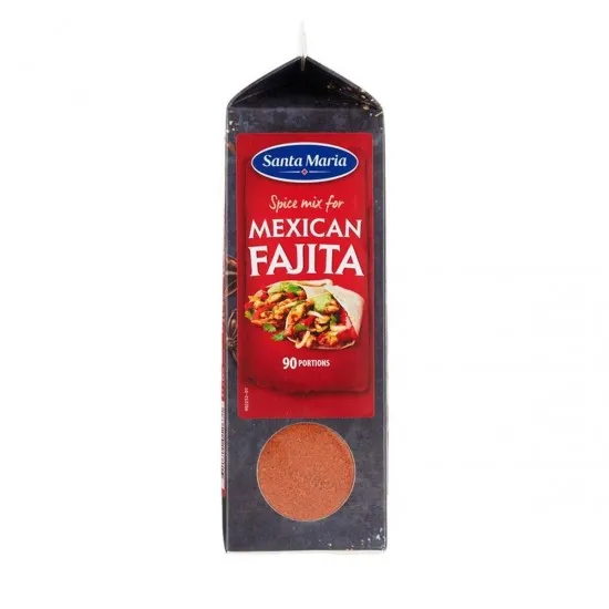 Red shaker container of Santa Maria Fajita Spice Mix 504g