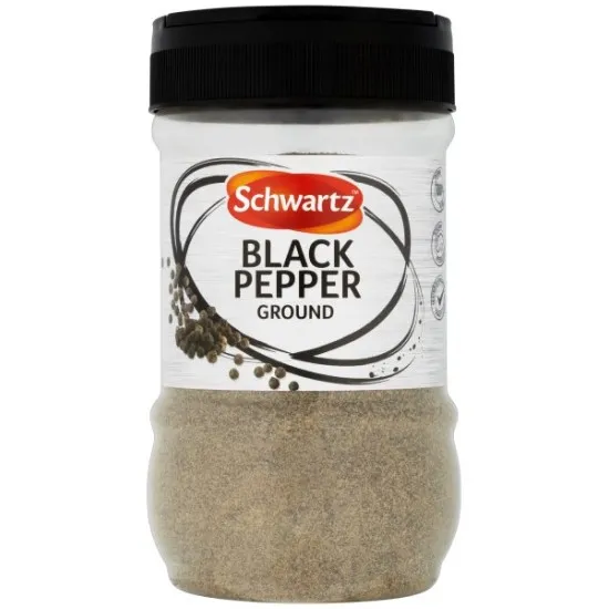Jar of Schwartz Ground Black Pepper 400g