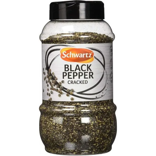Bottle of Schwartz Cracked Black Pepper