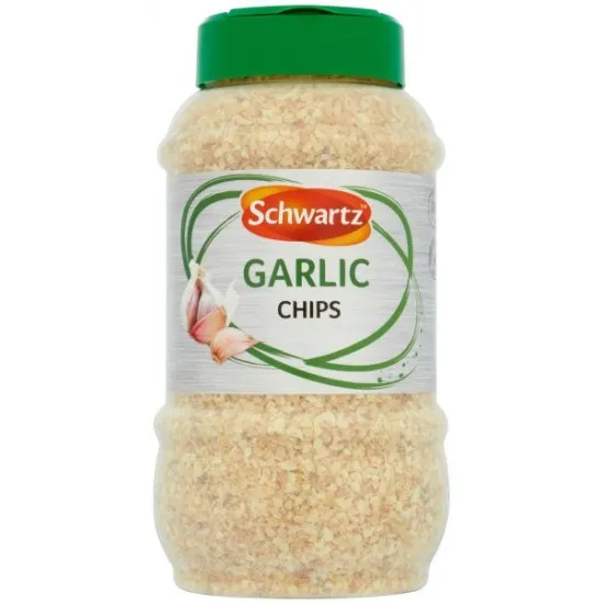 Schwartz Garlic Chips in a Shaker Bottle