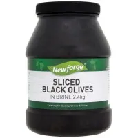 Newforge Sliced Black Olives 2.40kg