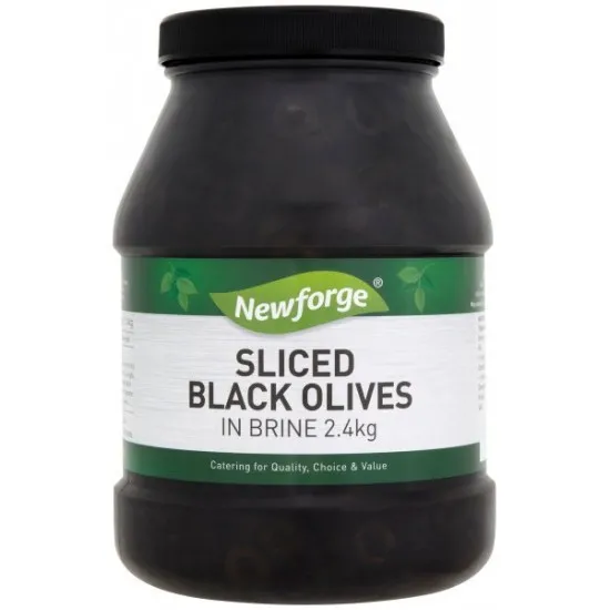 Newforge Sliced Black Olives 2.40kg