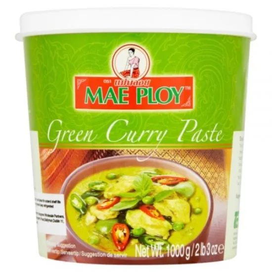 Tub of Mae Ploy Green Curry Paste 1kg