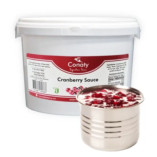 Big Red tub of Country Range Cranberry Sauce