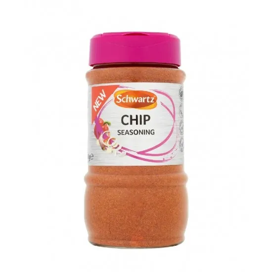 Schwartz Chip Seasoning 300gm in glass shaker