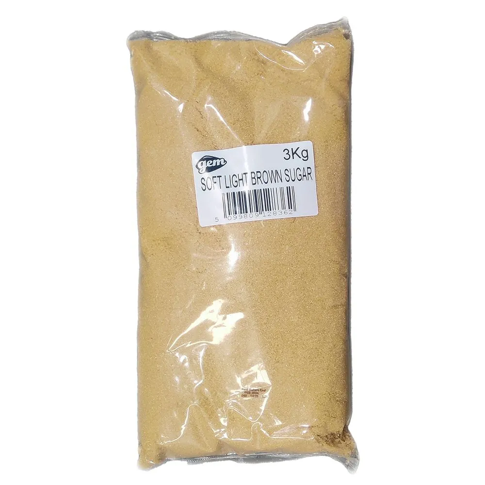 Gem Soft Light Brown Sugar 3kg