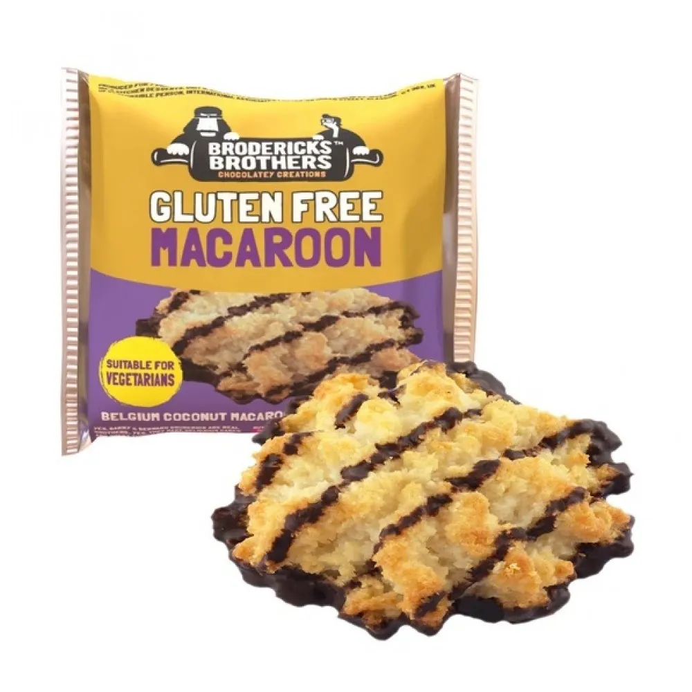 Brodericks Chocolate Macaroon Gluten Free Bar 70g X 12