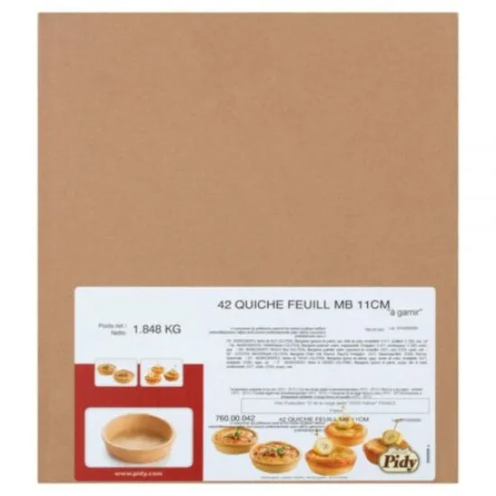 Pidy Quiche Shell Case Tartlet 11cm X 42