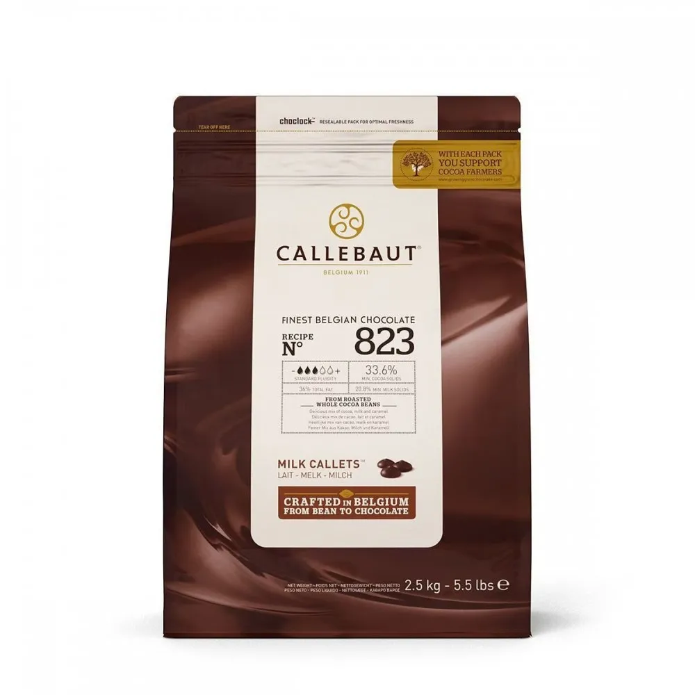 Callebaut 33% Milk Choc Drops  X 2.5kg