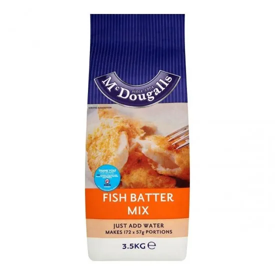 Paper Bag of Mcdougall's Fish Batter Mix 3.5kg