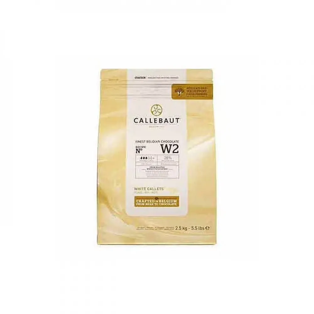 Callebaut White Choc Drops  X 2.5kg