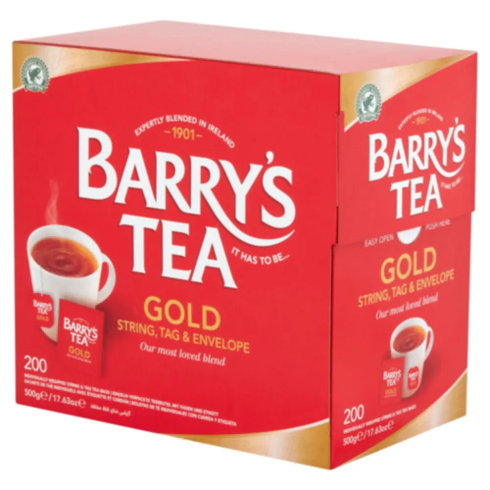 Barrys Gold Blend String & Tag Envelope Tea X 200