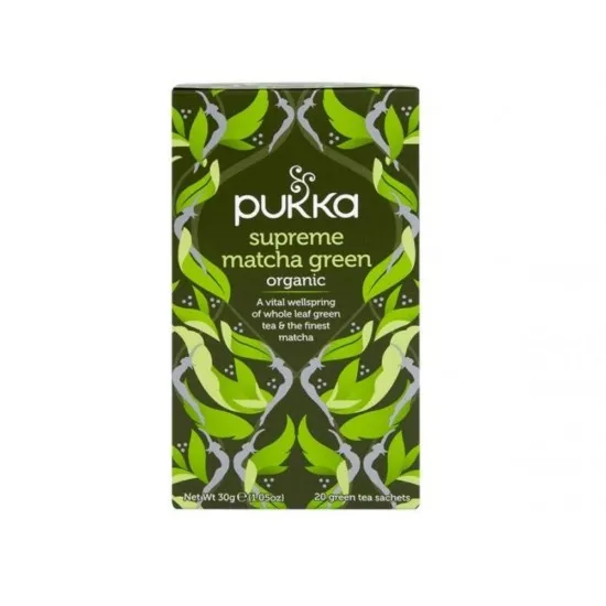 A Box of Pukka Supreme Green Matcha Tea